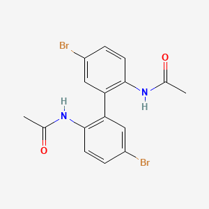 molecular formula C16H14Br2N2O2 B15377286 N,N'-(5,5'-Dibromo[1,1'-biphenyl]-2,2'-diyl)diacetamide CAS No. 63007-59-0