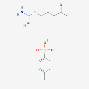 molecular formula C13H20N2O4S2 B15377287 4-Methylbenzenesulfonic acid;4-oxopentyl carbamimidothioate CAS No. 6625-27-0