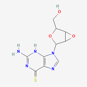 2-amino-9-[4-(hydroxymethyl)-3,6-dioxabicyclo[3.1.0]hexan-2-yl]-3H-purine-6-thione