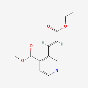 Methyl (E)-3-(3-ethoxy-3-oxoprop-1-EN-1-YL)isonicotinate