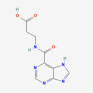 3-(7H-purine-6-carbonylamino)propanoic Acid