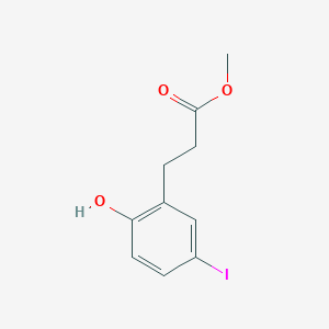 molecular formula C10H11IO3 B15377338 Methyl 3-(2-hydroxy-5-iodophenyl)propanoate 