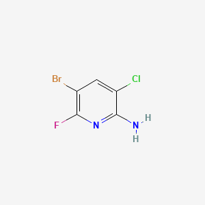 molecular formula C5H3BrClFN2 B15377354 5-Bromo-3-chloro-6-fluoropyridin-2-amine 