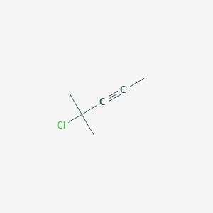 molecular formula C6H9Cl B15377361 2-Pentyne, 4-chloro-4-methyl- CAS No. 999-79-1