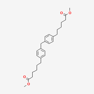 Methyl 6-[4-[[4-(6-methoxy-6-oxohexyl)phenyl]methyl]phenyl]hexanoate