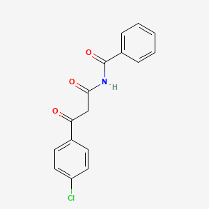 molecular formula C16H12ClNO3 B15377449 n-[3-(4-Chlorophenyl)-3-oxopropanoyl]benzamide CAS No. 19646-20-9