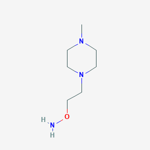 molecular formula C7H17N3O B15377470 O-[2-(4-Methylpiperazin-1-yl)ethyl]hydroxylamine CAS No. 52370-43-1