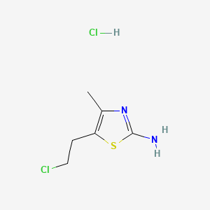 Thiazole, 2-amino-5-(2-chloroethyl)-4-methyl-, monohydrochloride