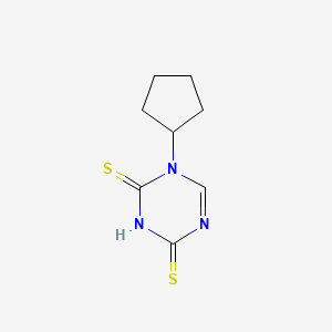 1-Cyclopentyl-1,3,5-triazine-2,4-dithione