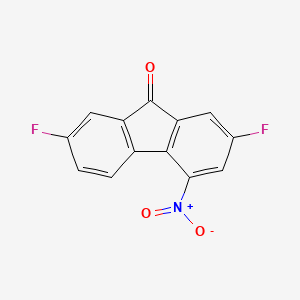 2,7-Difluoro-4-nitro-9h-fluoren-9-one