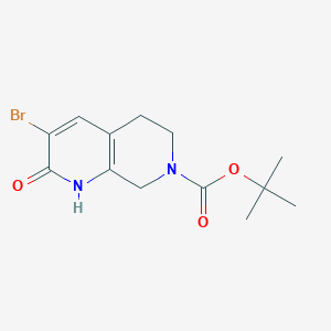 tert-butyl 3-bromo-2-oxo-2,5,6,8-tetrahydro-1,7-naphthyridine-7(1H)-carboxylate