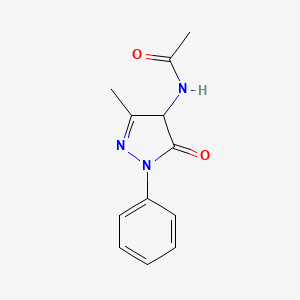 N-(3-methyl-5-oxo-1-phenyl-4,5-dihydro-1H-pyrazol-4-yl)acetamide