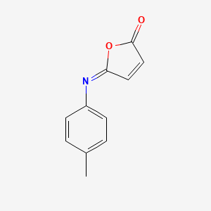 molecular formula C11H9NO2 B15377514 2(5H)-Furanone,5-[(4-methylphenyl)imino]- CAS No. 19990-25-1