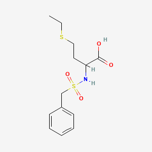 molecular formula C13H19NO4S2 B15377557 2-(Benzylsulfonylamino)-4-ethylsulfanylbutanoic acid CAS No. 7475-17-4