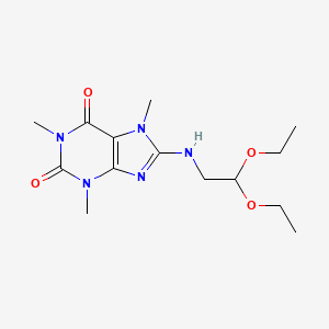 8-[(2,2-Diethoxyethyl)amino]-1,3,7-trimethyl-3,7-dihydro-1h-purine-2,6-dione