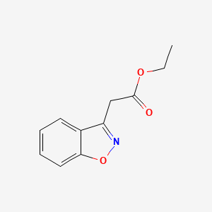 molecular formula C11H11NO3 B15377565 1,2-Benzisoxazole-3-acetic acid ethyl ester 