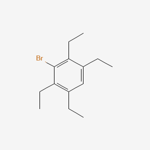 molecular formula C14H21Br B15377627 3-Bromo-1,2,4,5-tetraethylbenzene CAS No. 92298-62-9