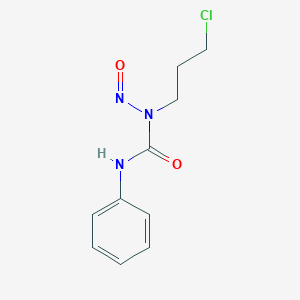 molecular formula C10H12ClN3O2 B15377628 1-(3-Chloropropyl)-1-nitroso-3-phenylurea CAS No. 13907-69-2