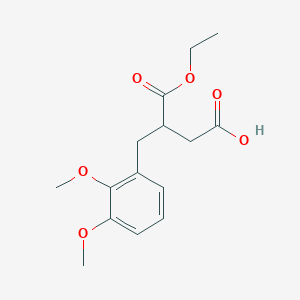 molecular formula C15H20O6 B15377637 3-[(2,3-Dimethoxyphenyl)methyl]-4-ethoxy-4-oxobutanoic acid CAS No. 65210-62-0