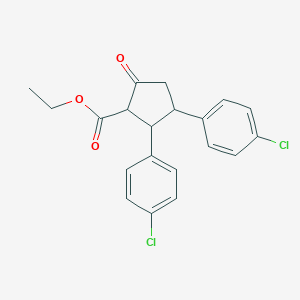 Ethyl 2,3-bis(4-chlorophenyl)-5-oxocyclopentanecarboxylate