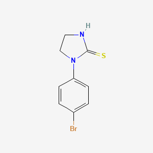 molecular formula C9H9BrN2S B15377707 1-(4-Bromophenyl)imidazolidine-2-thione 