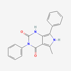 1H-Pyrrolo(3,4-d)pyrimidine-2,4(3H,6H)-dione, 3,7-diphenyl-5-methyl-