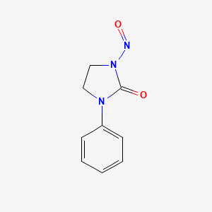 molecular formula C9H9N3O2 B15377720 1-Nitroso-3-phenylimidazolidin-2-one CAS No. 13907-88-5