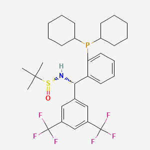 [S(R)]-N-[(S)-3,5-(Bis(trifluoromethyl)phenyl][2-(dicyclohexylphosphino)phenyl]methyl]-2-methyl-2-propanesulfinamide