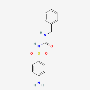 N-(4-Aminobenzene-1-sulfonyl)-N'-benzylcarbamimidic acid