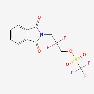 molecular formula C12H8F5NO5S B15377748 2,2-Difluoro-3-Phthalimido-Propyl Trifluoromethane Sulfonate 