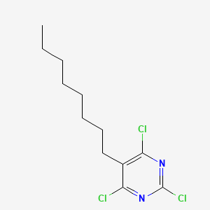 2,4,6-Trichloro-5-octylpyrimidine