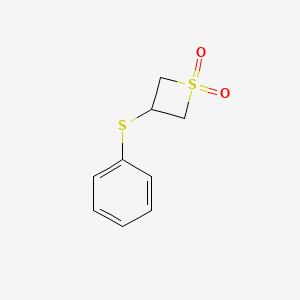 3-Phenylsulfanylthietane 1,1-dioxide