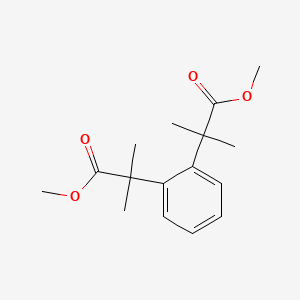 molecular formula C16H22O4 B15377788 Methyl 2-[2-(1-methoxy-2-methyl-1-oxopropan-2-yl)phenyl]-2-methylpropanoate CAS No. 7403-06-7