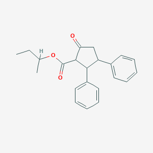 molecular formula C22H24O3 B15377797 Butan-2-yl 5-oxo-2,3-diphenylcyclopentanecarboxylate CAS No. 1772-62-9