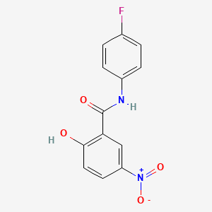 molecular formula C13H9FN2O4 B15377807 n-(4-Fluorophenyl)-2-hydroxy-5-nitrobenzamide CAS No. 3874-42-8