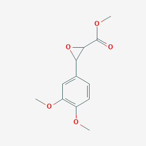 molecular formula C12H14O5 B15377873 Methyl 3-(3,4-dimethoxyphenyl)oxirane-2-carboxylate CAS No. 39829-15-7