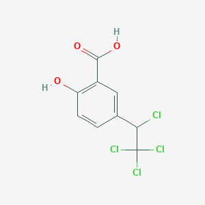 2-Hydroxy-5-(1,2,2,2-tetrachloroethyl)benzoic acid