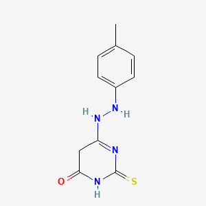 molecular formula C11H12N4OS B15377902 6-[2-(4-methylphenyl)hydrazinyl]-2-sulfanylidene-5H-pyrimidin-4-one CAS No. 59095-98-6