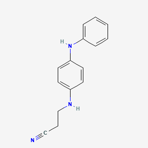 molecular formula C15H15N3 B15377914 3-{[4-(Phenylamino)phenyl]amino}propanenitrile CAS No. 27325-83-3