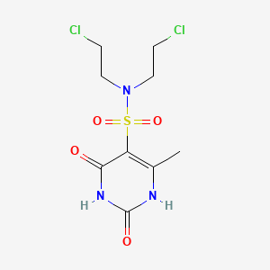 N,N-bis(2-chloroethyl)-6-methyl-2,4-dioxo-1H-pyrimidine-5-sulfonamide