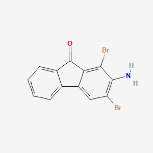 2-Amino-1,3-dibromo-9h-fluoren-9-one