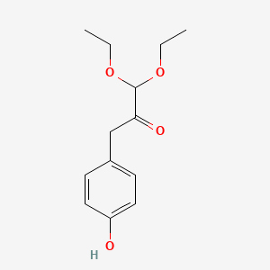 molecular formula C13H18O4 B15377986 1,1-Diethoxy-3-(4-hydroxyphenyl)propan-2-one 