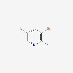 molecular formula C6H5BrIN B15377987 3-Bromo-5-iodo-2-methylpyridine 