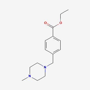 molecular formula C15H22N2O2 B15377990 Ethyl 4-((4-methylpiperazin-1-yl)methyl)benzoate 