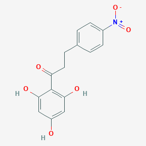 molecular formula C15H13NO6 B015378 3-(4-硝基苯基)-1-(2,4,6-三羟基苯基)丙酮 CAS No. 82628-82-8