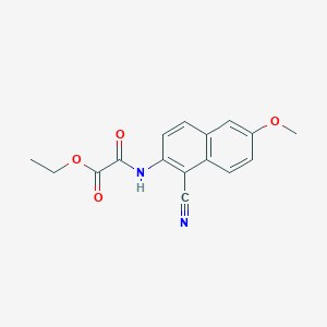 Ethyl 2-[(1-cyano-6-methoxynaphthalen-2-yl)amino]-2-oxoacetate