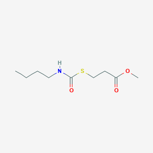 molecular formula C9H17NO3S B15378038 Methyl 3-(butylcarbamoylsulfanyl)propanoate CAS No. 78614-26-3