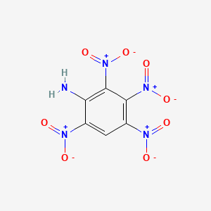 molecular formula C6H3N5O8 B15378039 2,3,4,6-Tetranitroaniline CAS No. 3698-54-2