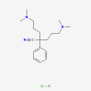 5-Dimethylamino-2-(3-dimethylaminopropyl)-2-phenyl-pentanenitrile