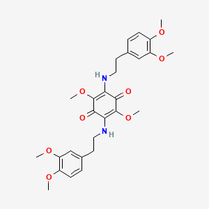 2,5-Bis[2-(3,4-dimethoxyphenyl)ethylamino]-3,6-dimethoxycyclohexa-2,5-diene-1,4-dione